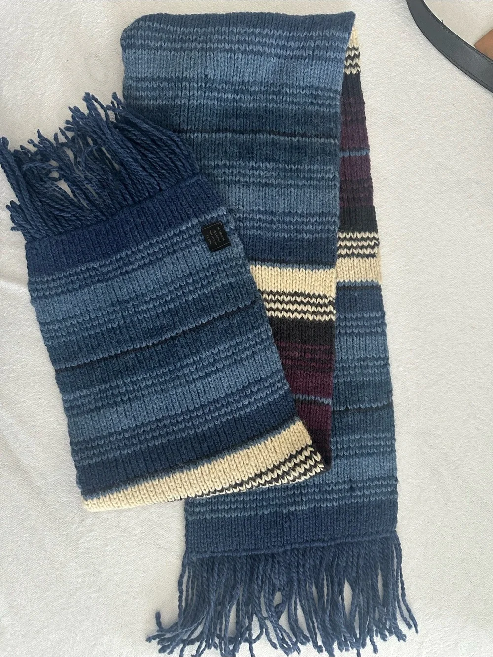 Light Blue Alpaca Knit Accessory
